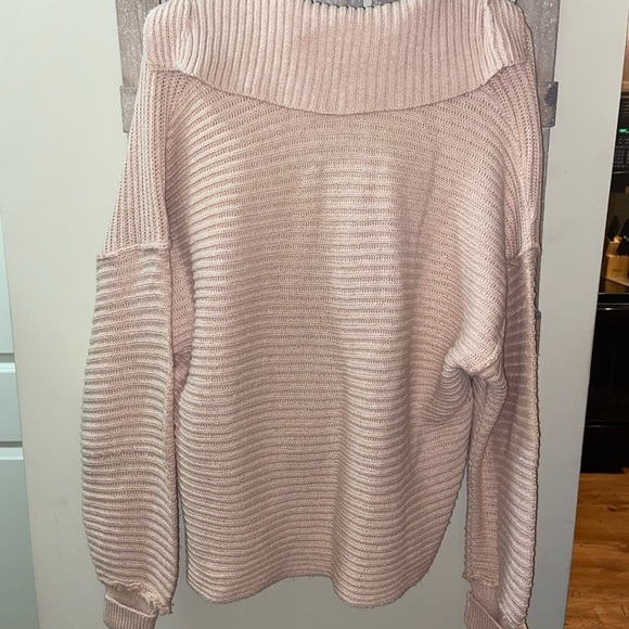 Free People Marlie Pullover Sweater Dusty Pink Size Small - Picture 3 of 3